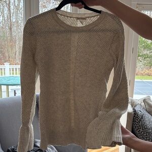 Club Monaco Light Gray Crew Neck Sweater